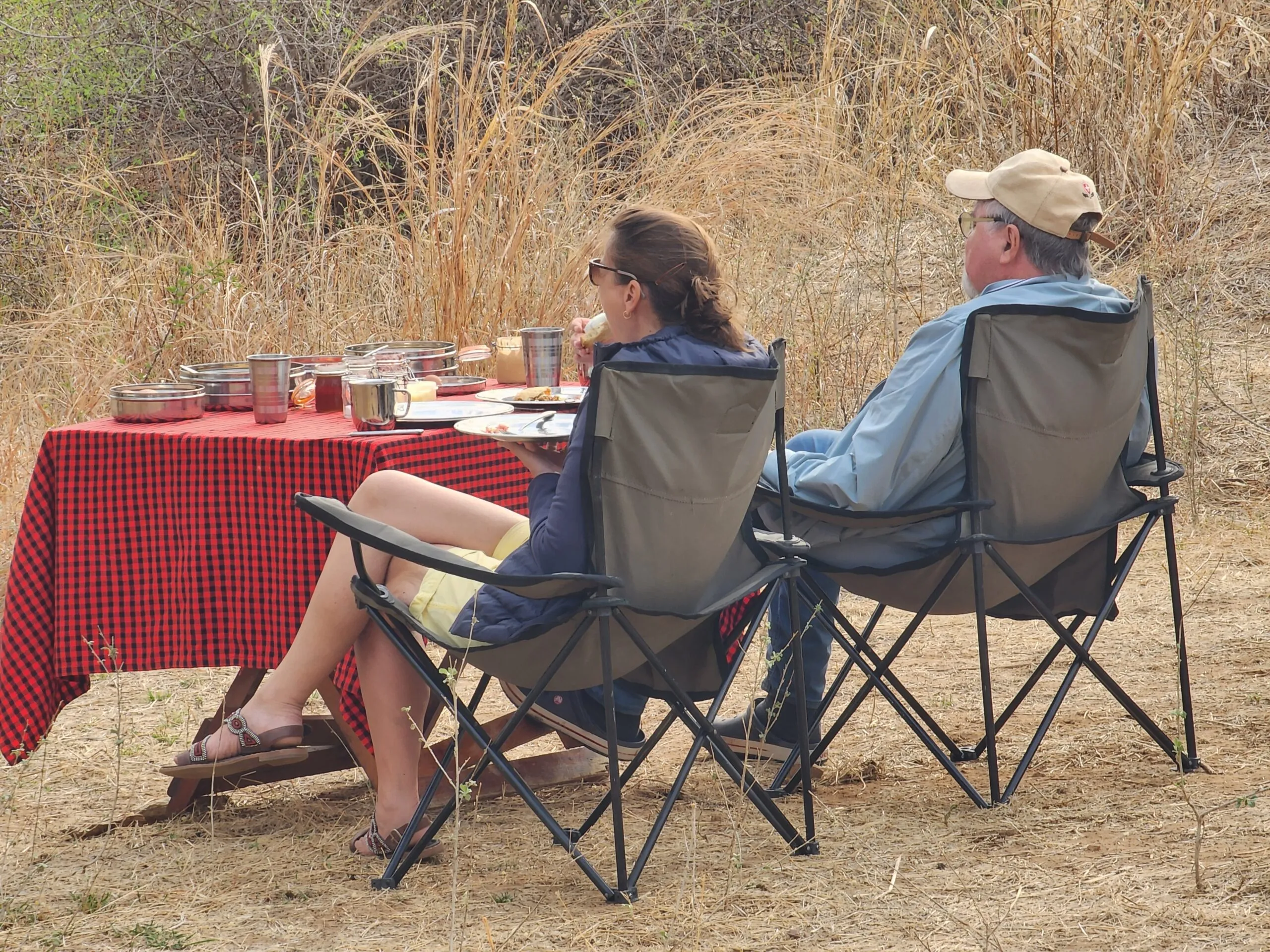 Evening jungle dinner honeymoon safari Africa