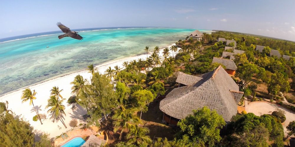 Zanzibar aerial view honeymoon