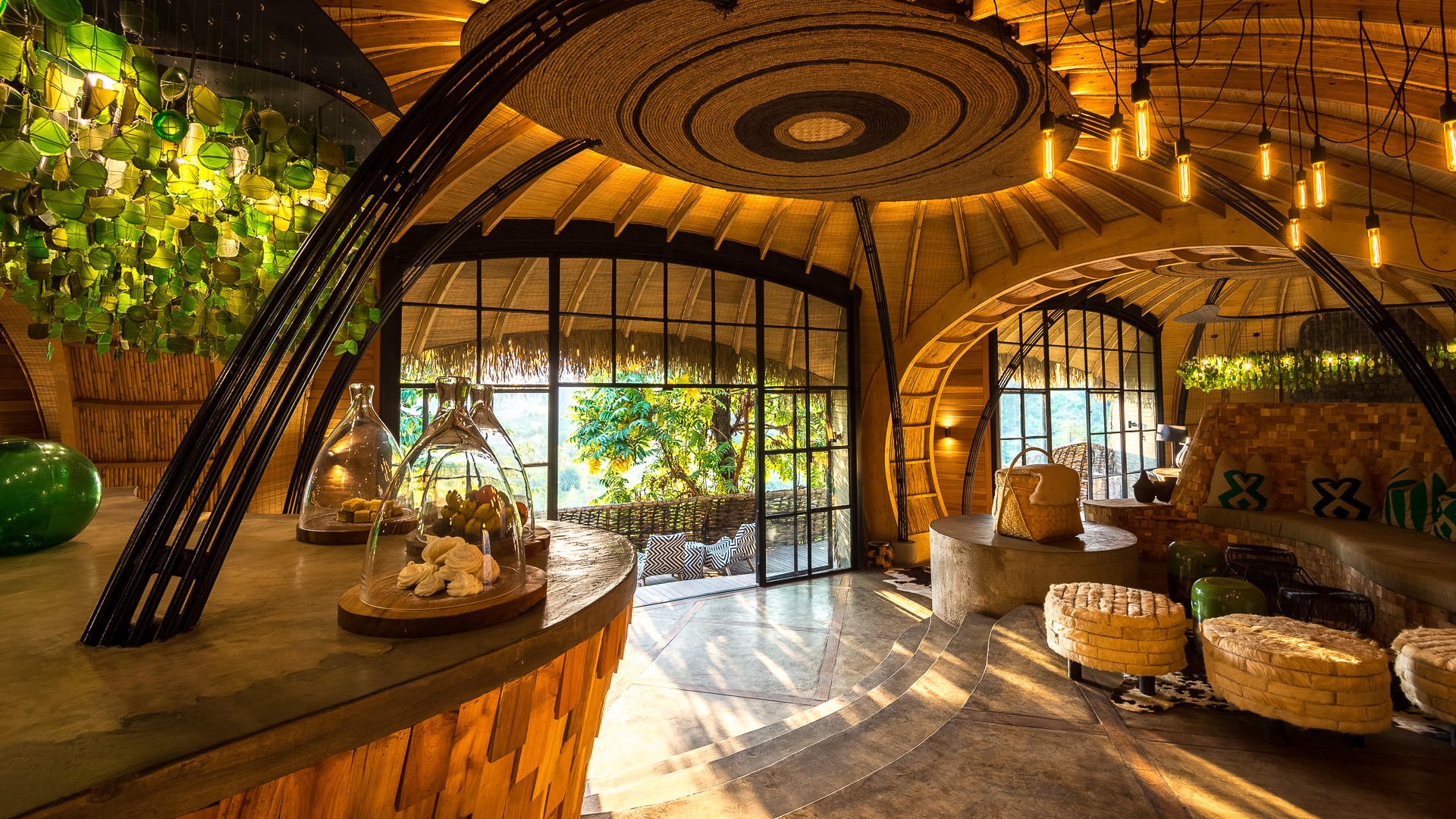 Bisate Lodge interior luxury Rwanda honeymoon safari