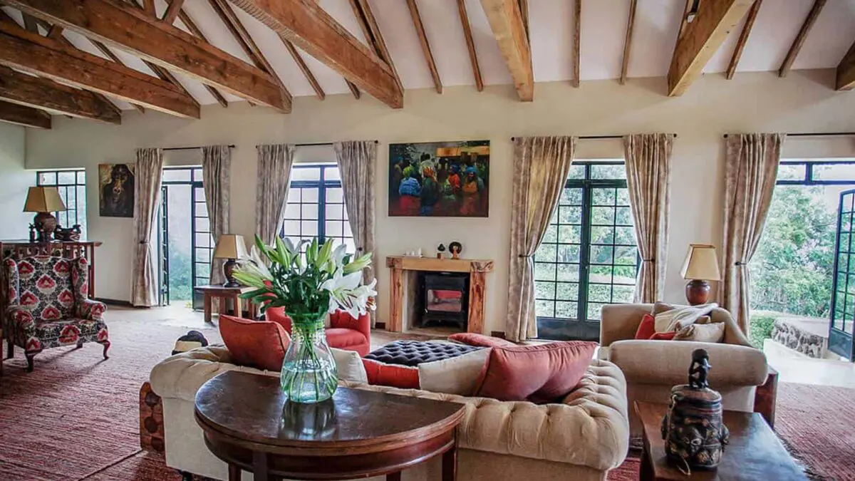 Perched high on a ridge overlooking the forest, Nkuringo Bwindi Gorilla Lodge offers one of the most dramatic and romantic settings among the Best Lodges for Gorilla Trekking Honeymoon.
