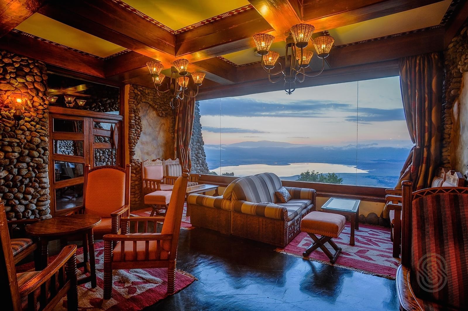 Ngorongoro Serena Lodge Lounge Interior