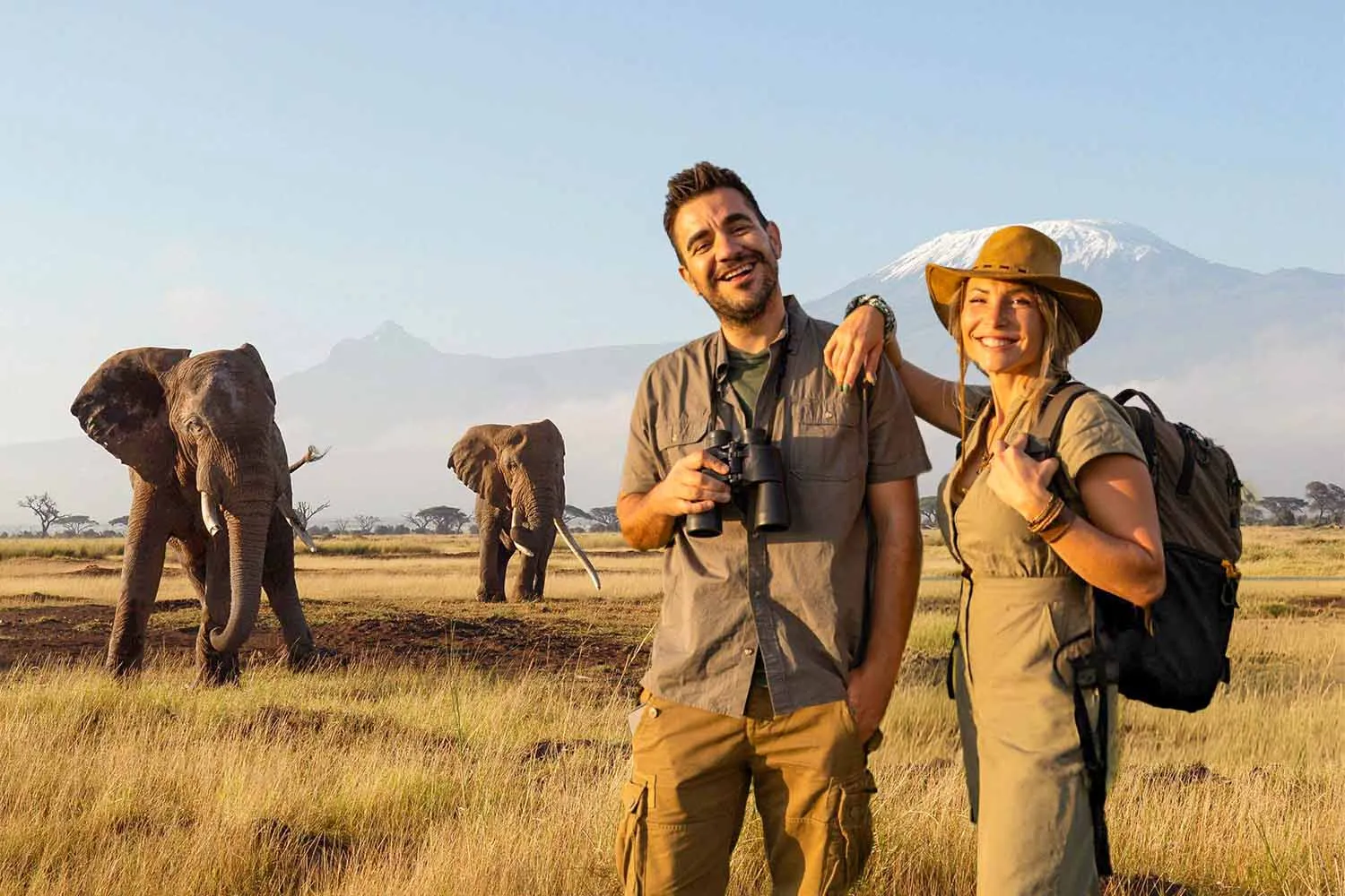 Safari Honeymoon Couple