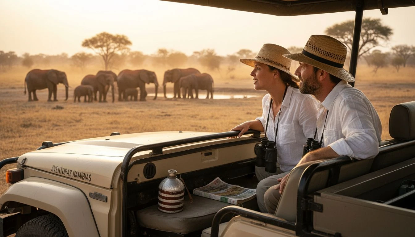 Namibia honeymoon safari image
