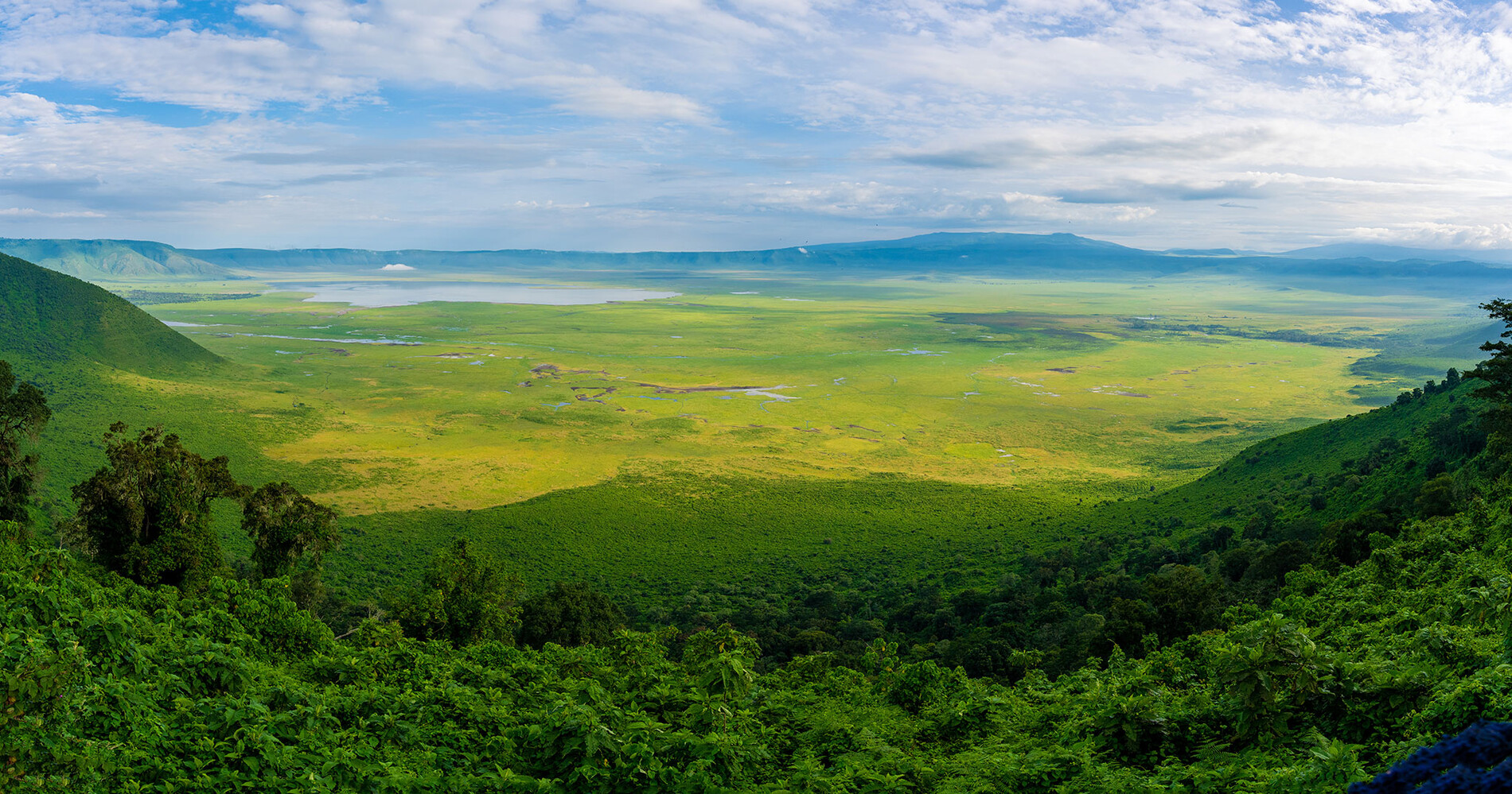 The Ngorongoro Conservation Area provides an entirely different 