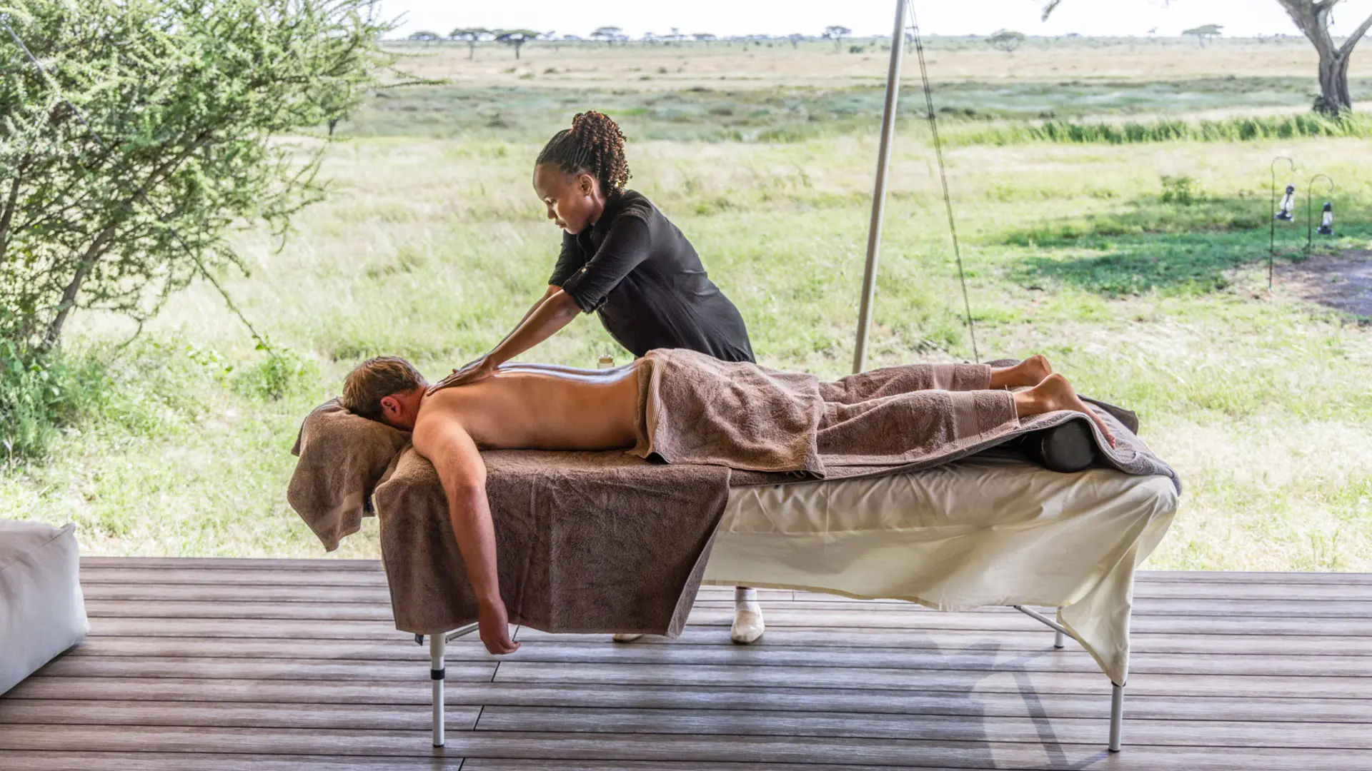 After exciting safari adventures, couples can unwind with luxurious wellness 